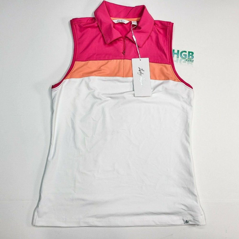 Lady Hagen Tropic Hydrodri Polo Sleeveless Women's Golf Tennis Sport WGH11312 - Picture 2 of 12